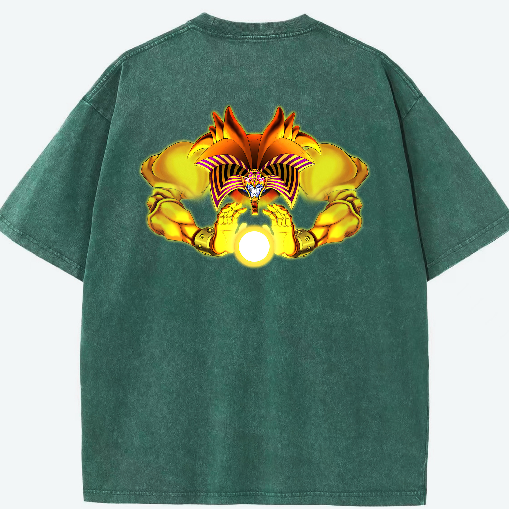 （画像用） 遊☆戯☆王 Yu-Gi-Oh! 綿100% ヴィンテージ風 半袖Tシャツ（背面プリント）